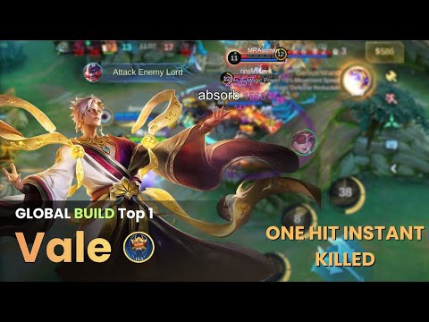 INSANE ONE SHOT VALE! BEST BUILD 2025 TOP 1 GLOBAL GAMEPLAY | MLBB
