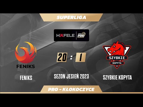 Skrót | Feniks - Szybkie Kopyta  20:1, Kłokoczyce Jesień 2023, Häfele PRO Liga 20.09.2023