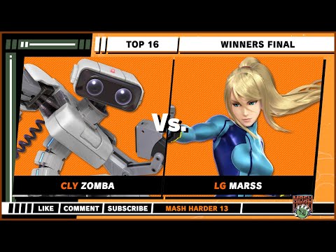Mash Harder 13 - Winners Final - Zomba (R.O.B) VS Marss (Zero Suit Samus) - Ultimate Singles