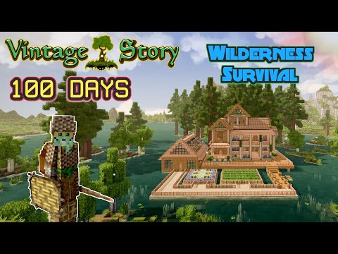 100 Days in Vintage Story: Wilderness Survival (Modless Edition)