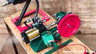 ( HOMEMADE STEAM ENGINE ) To charge the battery!