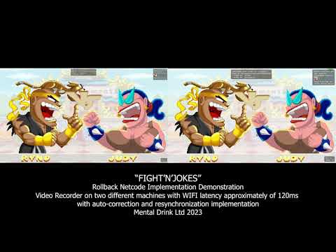 GGPO Custom implementation with Rollback for FightNJokes 2023