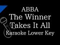 Karaoke Instrumental The Winner Takes It All ABBA Lower Key