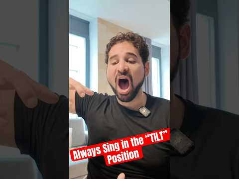 ALWAYS sing in the “TILT” Position!!! 🎶 #opera #highnotes #singingtip #vocaltrainer #larynx #sing