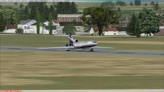 preview picture of video 'FSX bad landings on tu-154M'