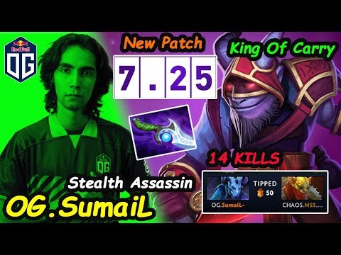 OG SumaiL [Riki] KING OF Carry Stealth Assassin New Patch 7.25 Dota 2 pro Gameplay
