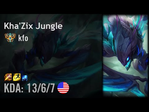 Kha'Zix Jungle vs Rumble   kfo   NA Challenger Patch 6 16