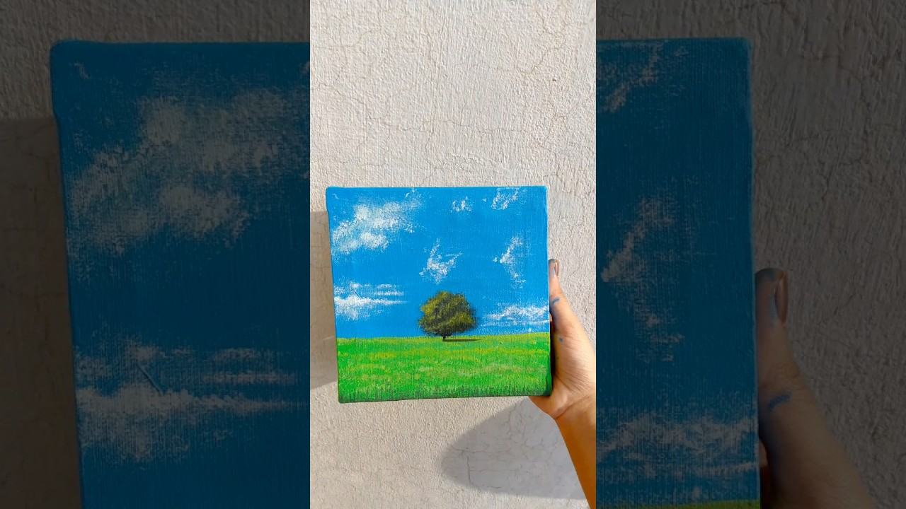 🌚💙🌷 #painting #nature #art