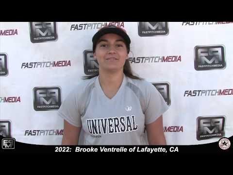 2022 Brooke Ventrelle Third Base and Shortstop Softball Skills Video - Universal Fastpitch