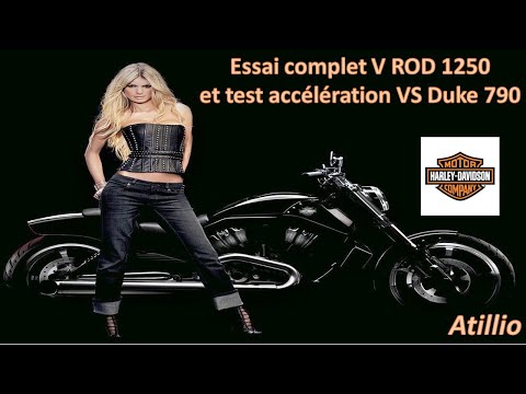 , title : 'Essai Harley DAVIDSON V ROD 1250 de 2009, essai sur route et accélérations VS ma Duke 790'