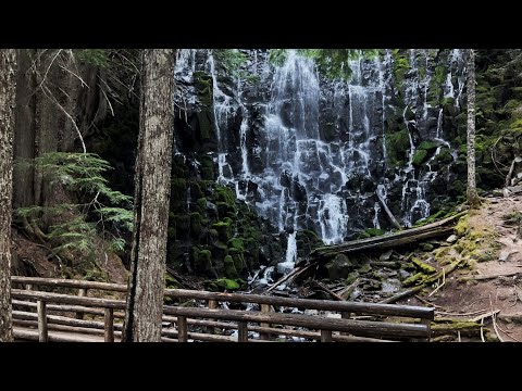 (4K UHD) HIKING HIGHLIGHTS - Backcountry Campsite Just Before Ramona Falls! | Mount Hood Wilderness