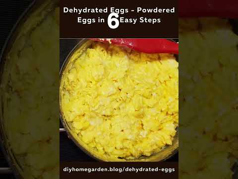 Dehydrated Eggs (Powdered Eggs) in 6 Easy Steps