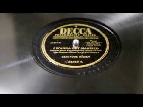 Gertrude Niesen - "I Wanna Get Married"