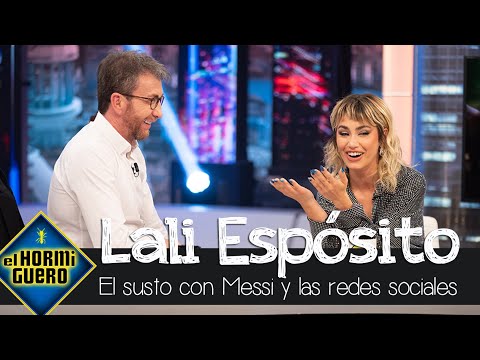 El 'susto' de Lali Espósito con Messi en las redes sociales - El Hormiguero
