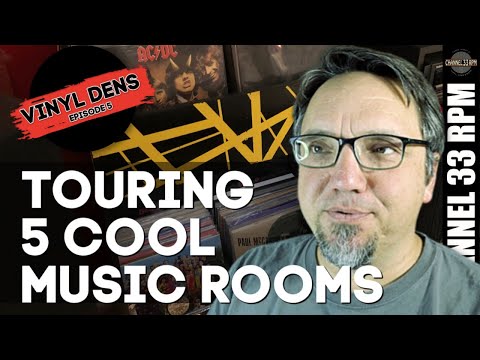 Cool idea for record storage bins | VINYL DENS (Episode 5) - Vinyl Community Music Room Tours |