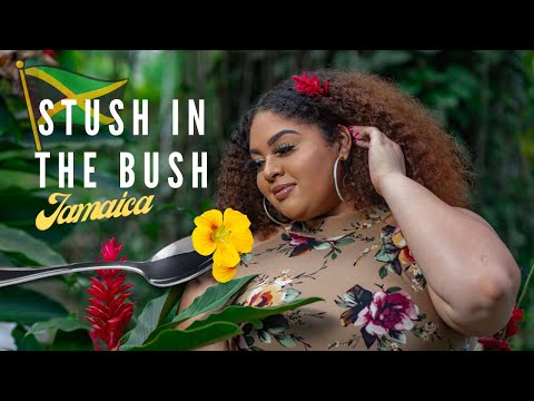 Eat Flowers at Stush in the Bush Jamaica. Vegetarian experience.