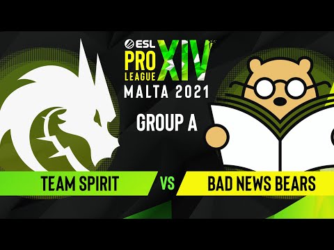 CS:GO - Team Spirit vs. Bad News Bears [Inferno] Map 1 - ESL Pro League Season 14 - Group A