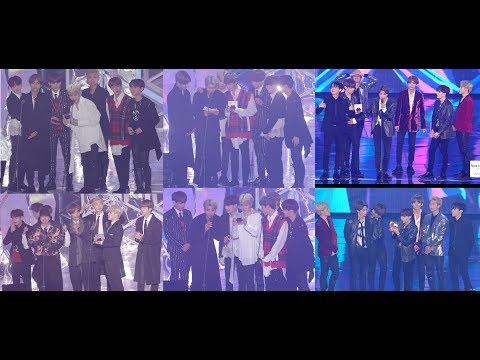 방탄소년단 (BTS) 6관왕 수상모음[4K 60P RAW 직캠]@181106 락뮤직