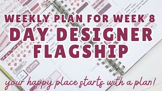 Week 8 Plans | Day Designer Weekly Flagship + PlannerKate