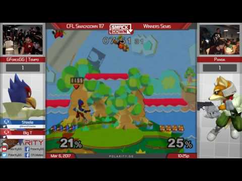 CFL Smackdown 117 Melee - GForceGG | Tempo (Falco) vs Panda (Fox) - Winners Semis