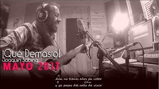 Qué Demasiao - Joaquín Sabina (Cover Acústica, letra y acordes)