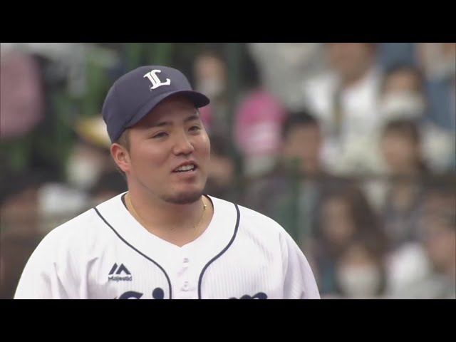 【3回表】ライオンズ・山川 倒れこんで最後はグラブを懸命に… 2019/4/21 L-H