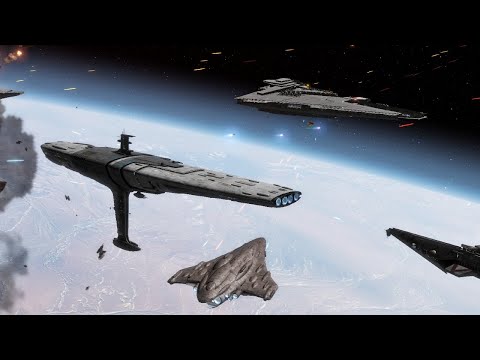 Epic Cinematic Space Battle - Star Wars: Empire At War Remake NPC Battle #10