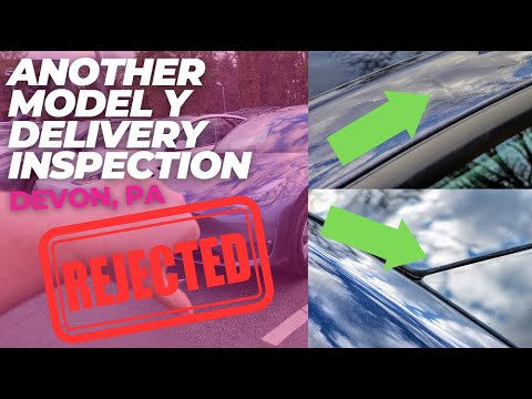 ANOTHER Tesla Model Y Delivery Inspection @ Devon, PA - REJECTED! (Pre-Purchase Tesla  Inspection)