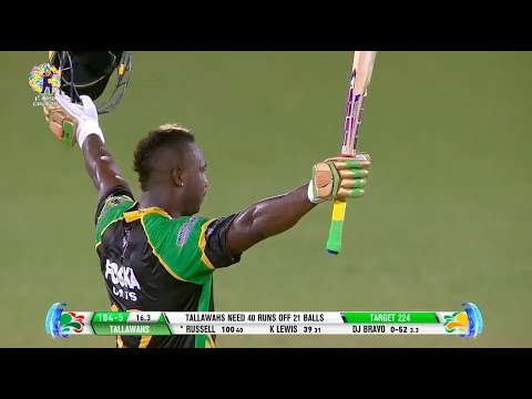 Andre Russell hits 13 SIXES during whirlwind century!