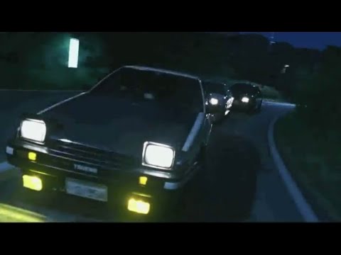 Initial D Movie: Final Battle (Takumi vs Ryosuke vs Kyoichi) [Eurobeat]