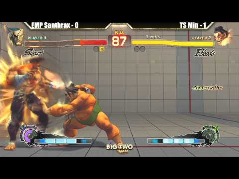 SSF4 AE 2012 EMP Santhrax vs TS Min - Big Two #9 Tournament