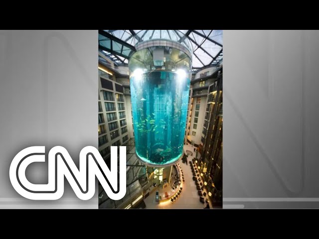 Com 1.500 peixes, aquário gigante estoura em Berlim | CNN NOVO DIA