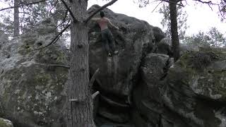 Video thumbnail: Instinct, 7c+. Fontainebleau