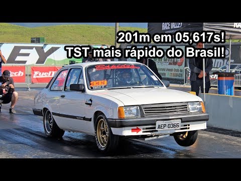TST mais rápido do Brasil! 201m em 5.617s! Chevette AP Turbo - Leandro Ibanez