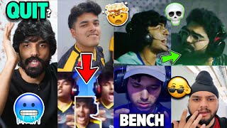 Jonathan ANGRY..🥶 Goblin Laughing✅ Snax Gaming QUIT🚨 Nakul Bench Why?, Omega reaction,BGMI Teams