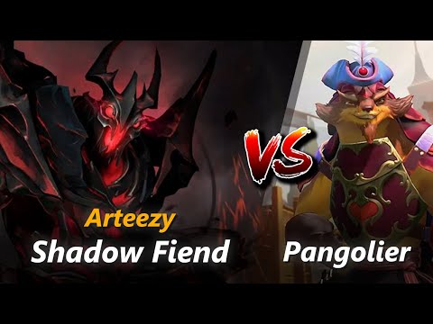 Arteezy mid Shadow Fiend vs Pangolier | First 10 minutes