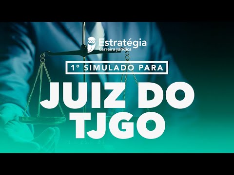 1º Simulado para Juiz do TJ GO - Correção