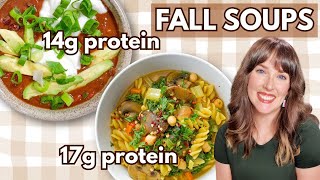 2 Cozy Soup Recipes You'll Be Loving All Fall 🍁🥣 (high-protein, high fibre)