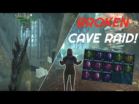 Online Raiding The BROKEN Lunar Cave On FJORDUR! - ARK: Survival Evolved