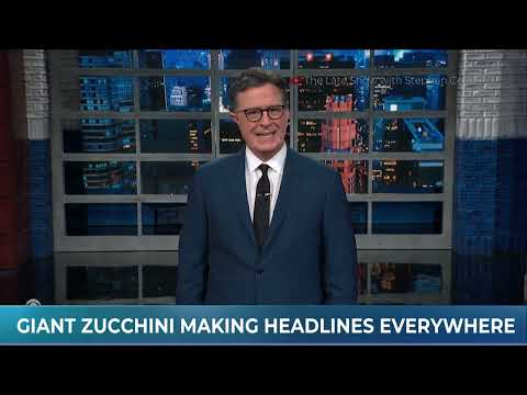 The Late Show with Stephen Colbert pokes fun at CHCH News' largest zucchini story