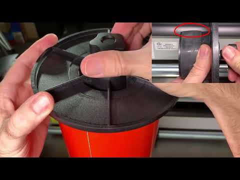 Loading Roll Media on Summa Roll Cutters