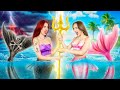 Popular Mermaid VS Unpopular Mermaid || Good VS Bad Sister Mermaid