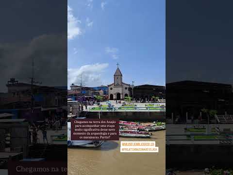 Chegamos em Anajás para um experiência de acompnhar a restauração de um objeto arqueológico