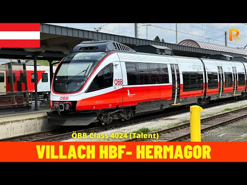 Kabinenfahrt Villach - Hermagor (ÖBB S-Bahn Kärnten, Österreich) - aus Sicht des Lokführers 4K