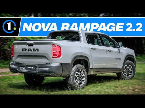TESTAMOS A RAM RAMPAGE 2.2 DIESEL 2025: O novo motor faz a diferença? Melhor que a Ranger XLS?