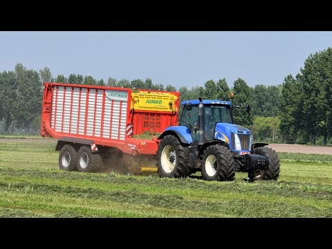 New Holland T8040 & Pöttinger Jumbo 6610 - Loonw. Neyt-Van Laere