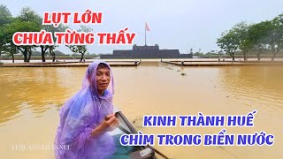 Ngo Mon - Hue Imperial City submerged in flood water I LeQuang Channel