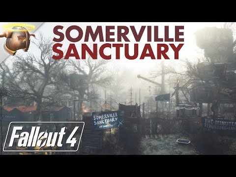 SANCTUARY AT SOMERVILLE PLACE: Huge, realistic #Fallout 4 custom #settlement! | RangerDave