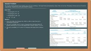 Example 14 - Soil Classification by AASHTO Method