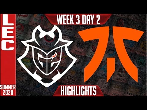 G2 vs FNC Highlights | LEC Summer 2020 W3D2 | G2 Esports vs Fnatic